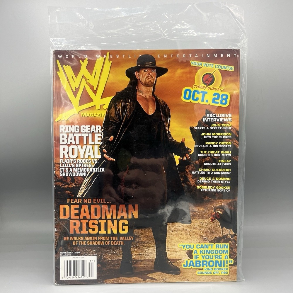 WWE Magazine November 2007 The Undertaker No Poster